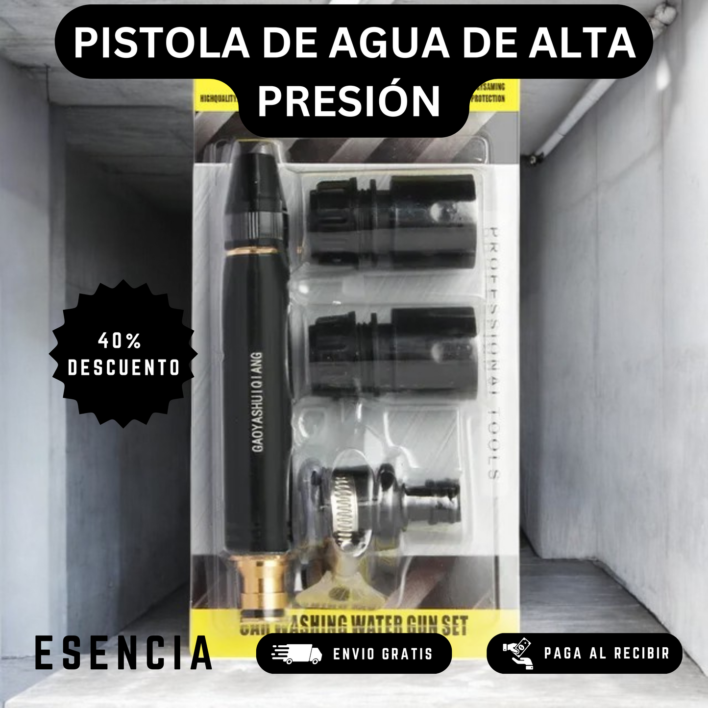 PISTOLA DE AGUA DE ALTA PRESIÓN