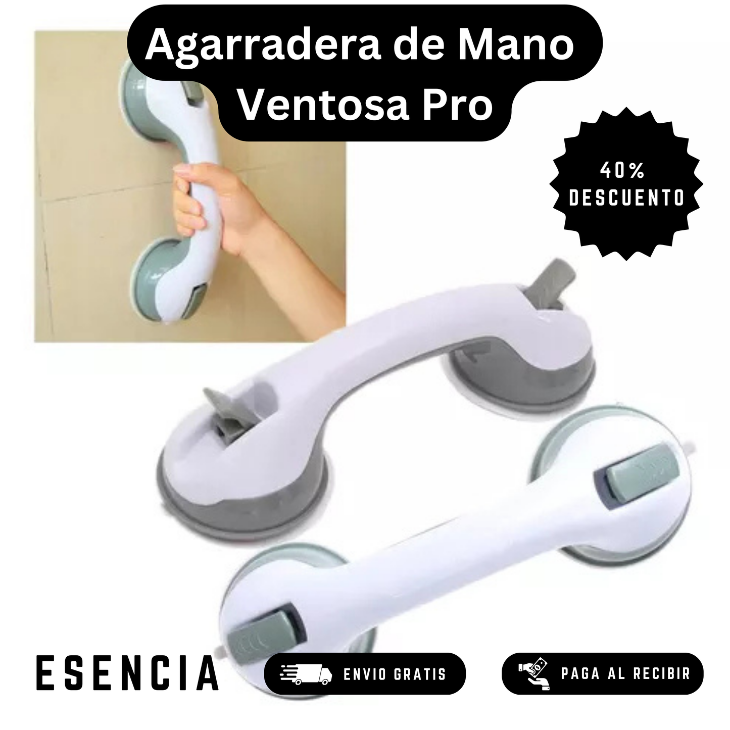 Agarradera de Mano Ventosa Pro